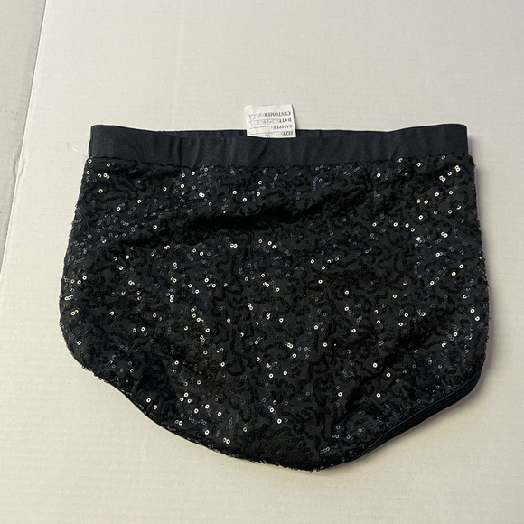 Weissman Balera Sequin Performance Dance Briefs Black NEW Size Medium Child - Picture 3 of 8